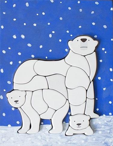 Eguchi Toys Polar Bear Puzzle