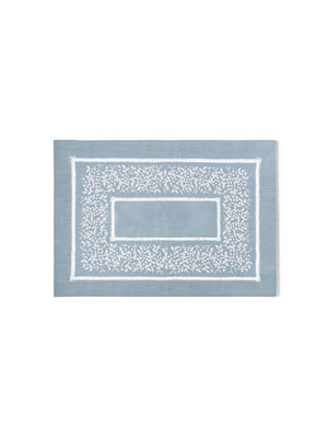  Embroidered Chambray Linen Collection Placemats Weston Table 