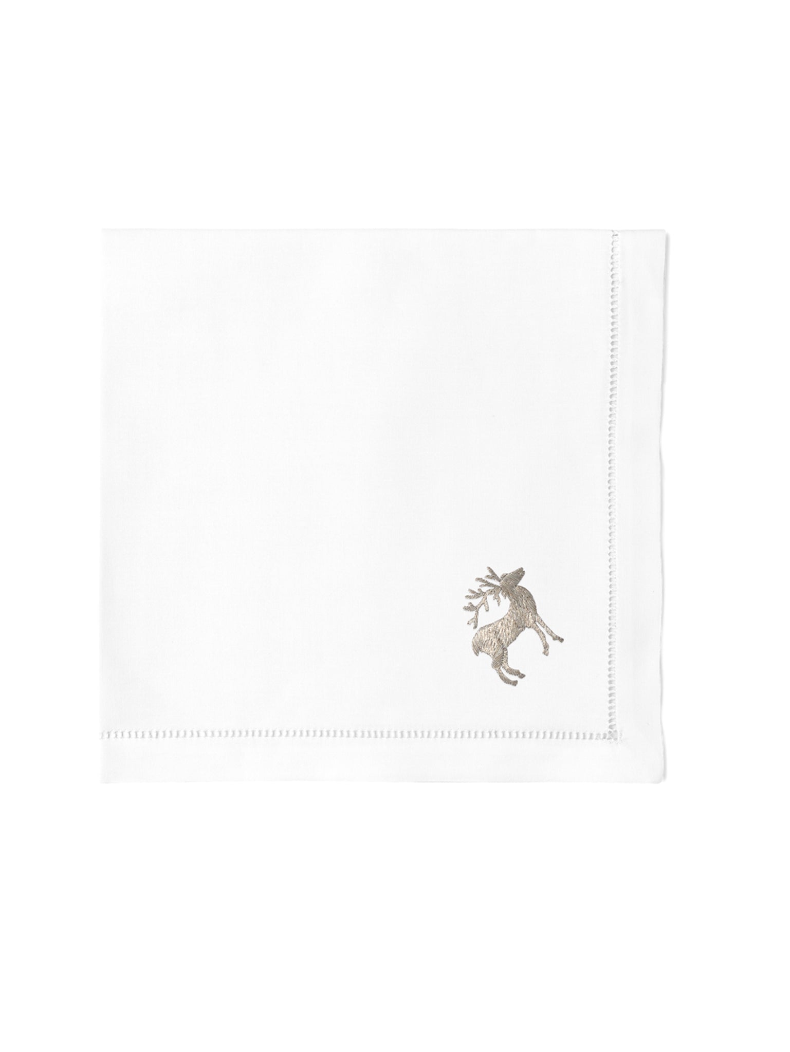 Reindeer Silver Linen Collection Dinner Napkins Weston Table