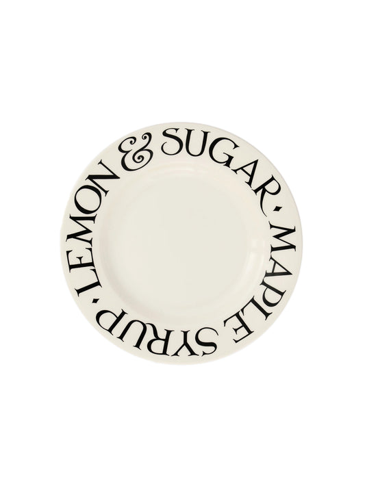 Emma Bridgewater Black Toast Lemon & Sugar 8.5 Inch Plate Weston Table