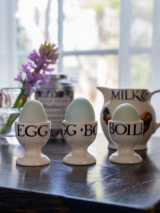 Emma Bridgewater Black Toast Set of 3 Egg Cups Weston Table