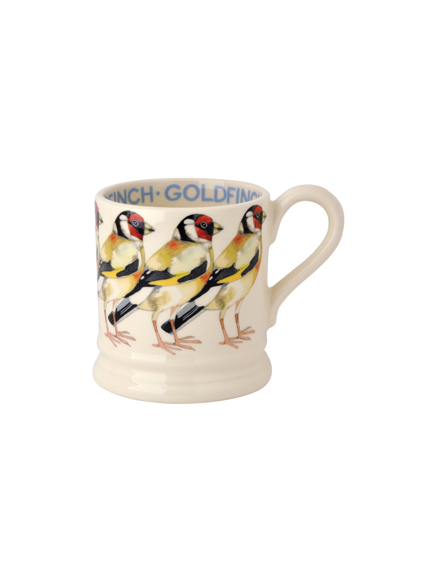 Emma Bridgewater Goldfinch Bird Half Pint Mug Weston Table