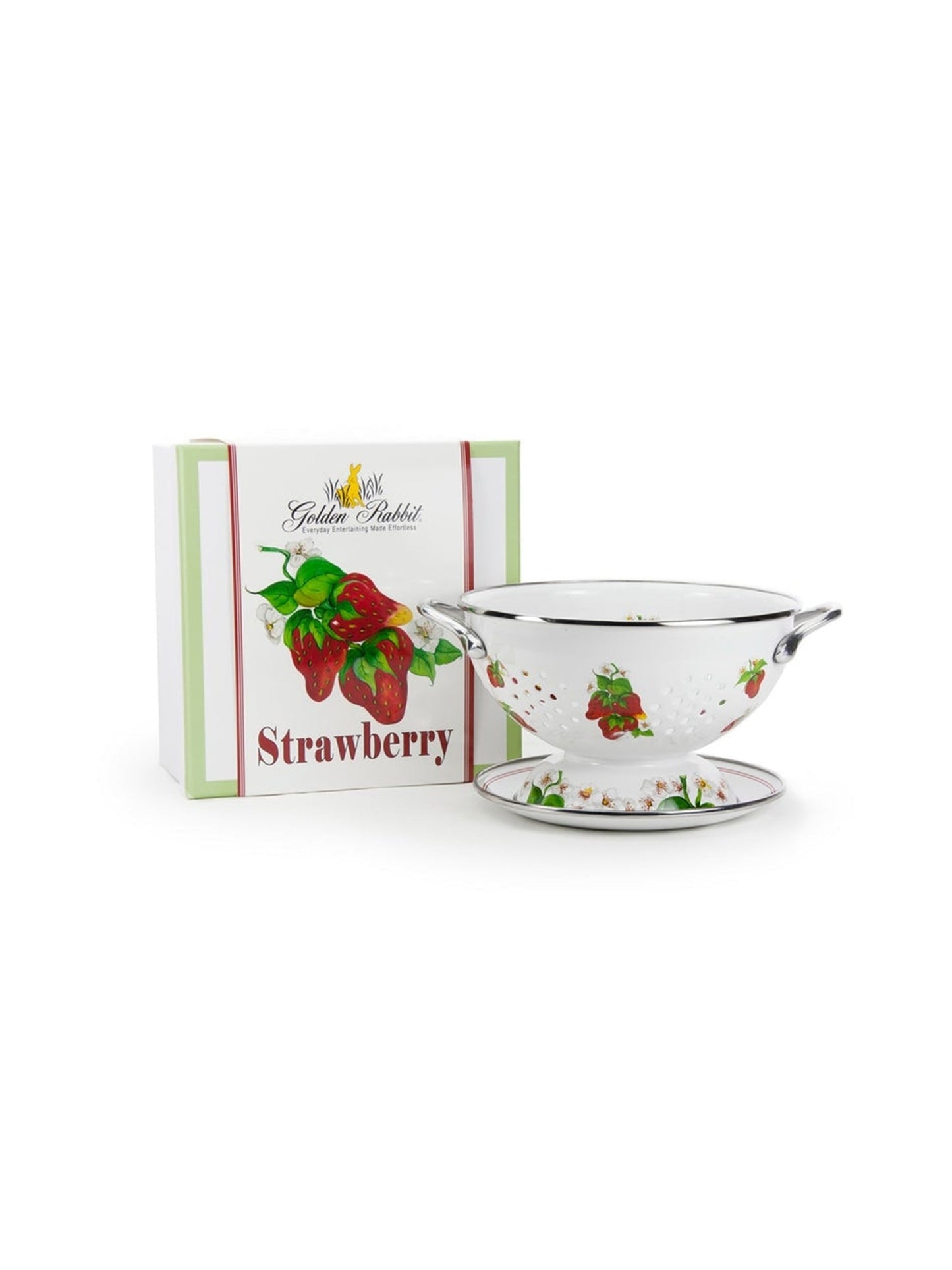 Enamelware Strawberry Colander Set Weston Table