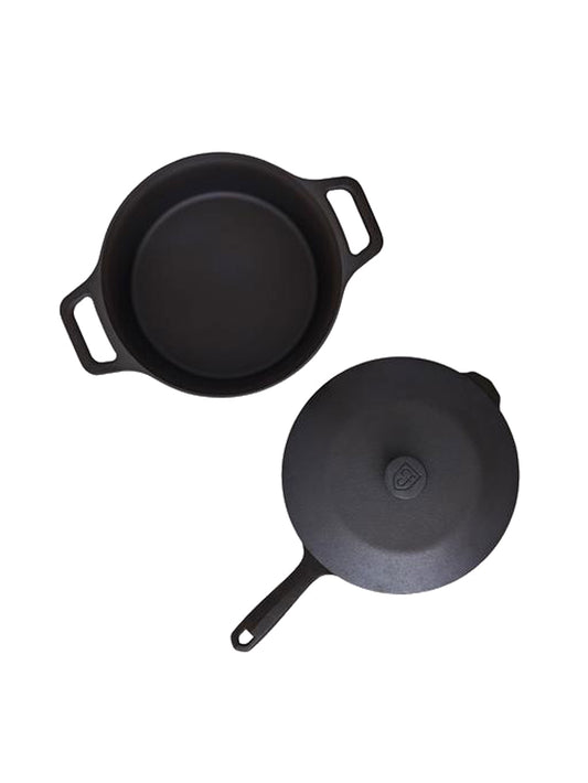 Field Company Cast Iron No. 8 Skillet and Dutch Oven Set Weston Table