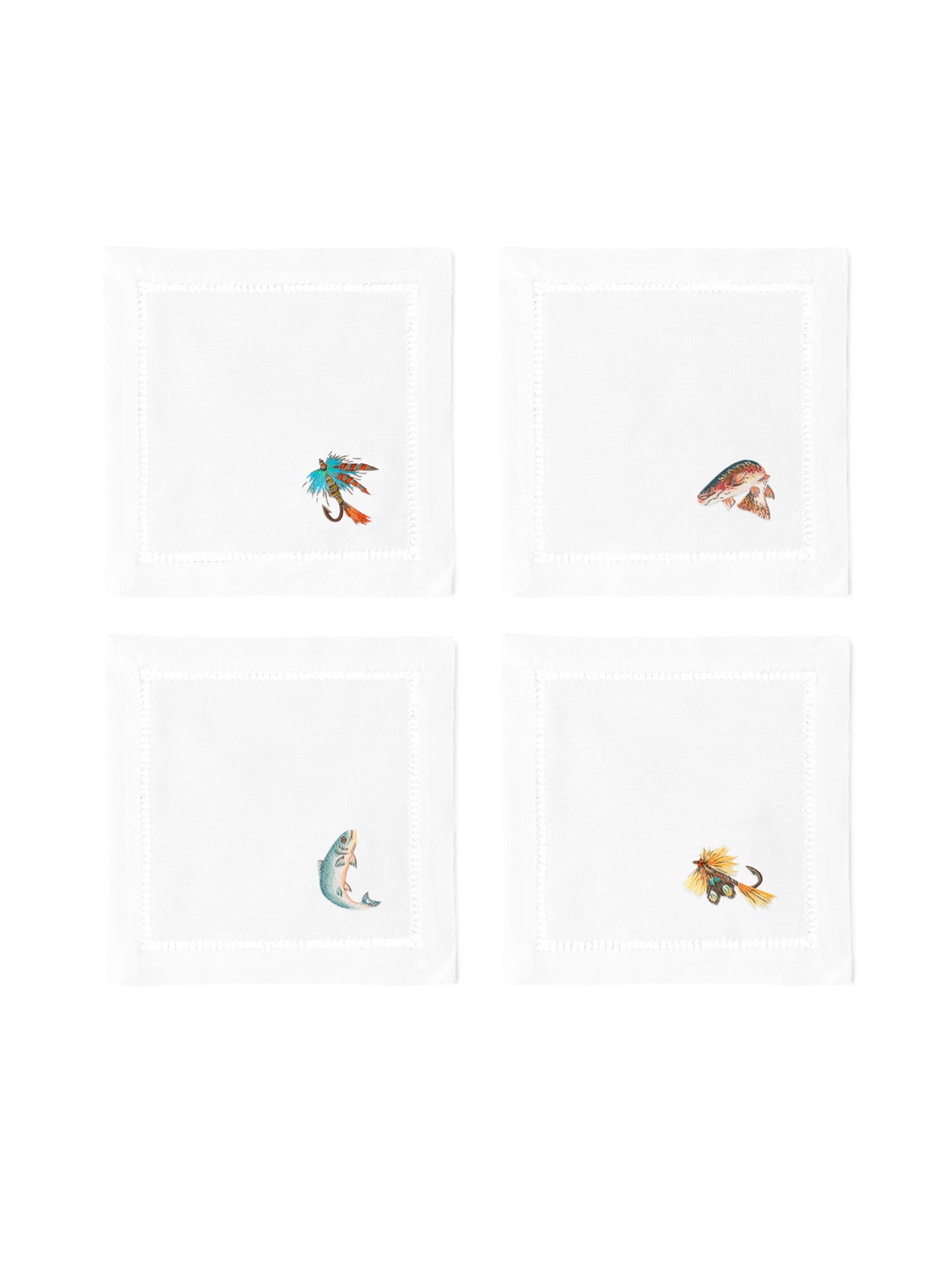 Fly Fishing Cocktail Napkins Weston Table
