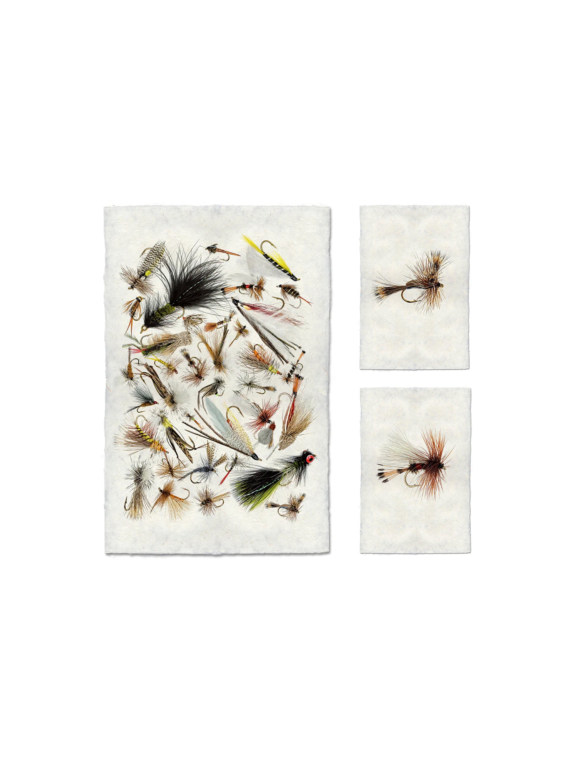 Trout Flies 5 - Vintage Fishing Flies Illustration Jigsaw Puzzle by