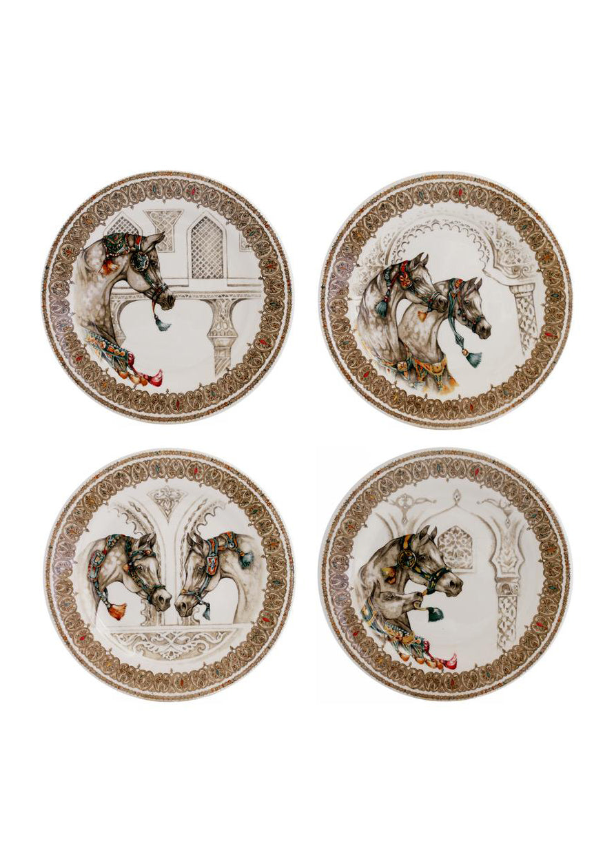 Gien Chevaux du Vent Salad Plate Set  Weston Table