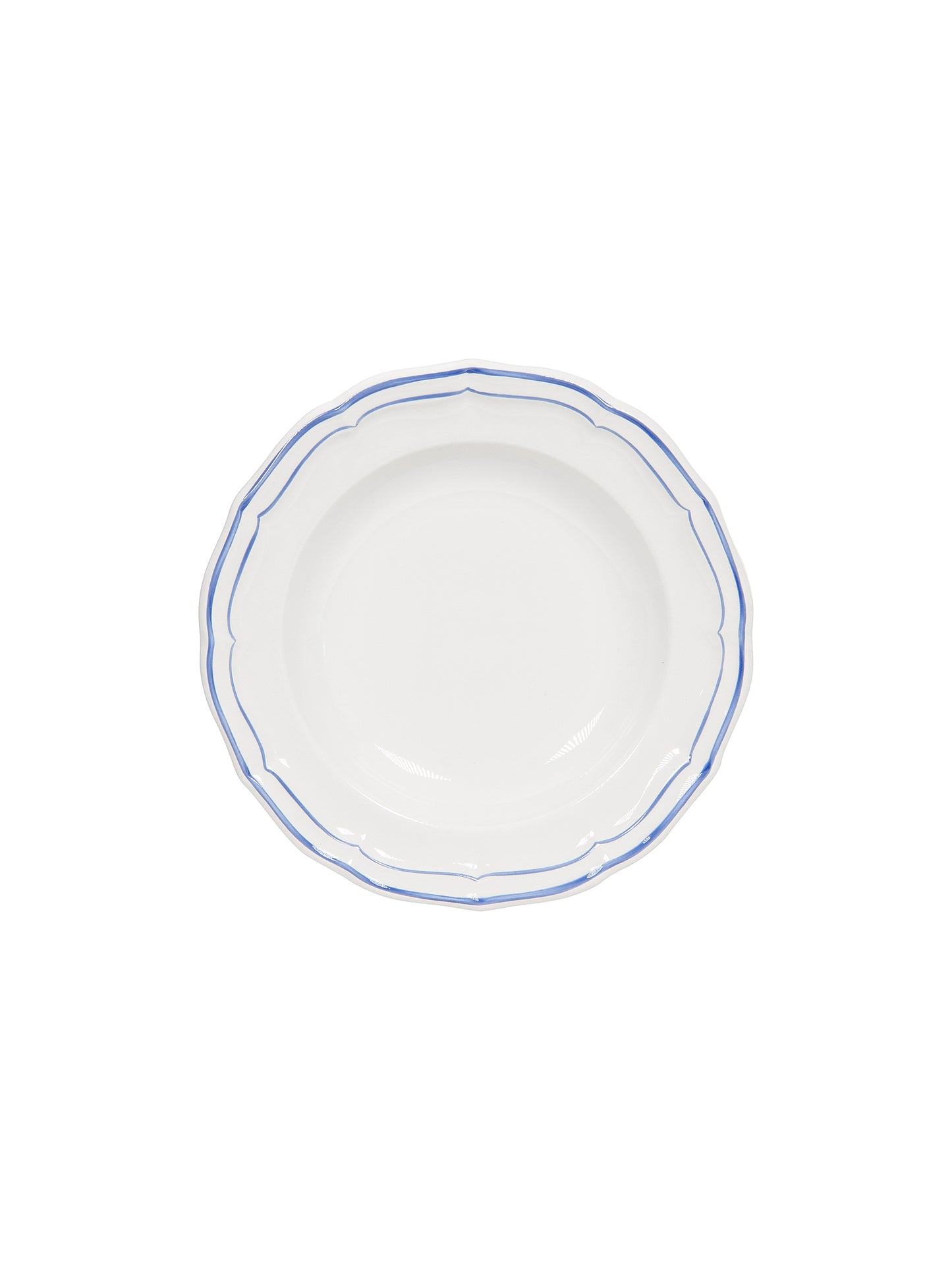 Gien Filet Bleu Soup Plate Plain Weston Table