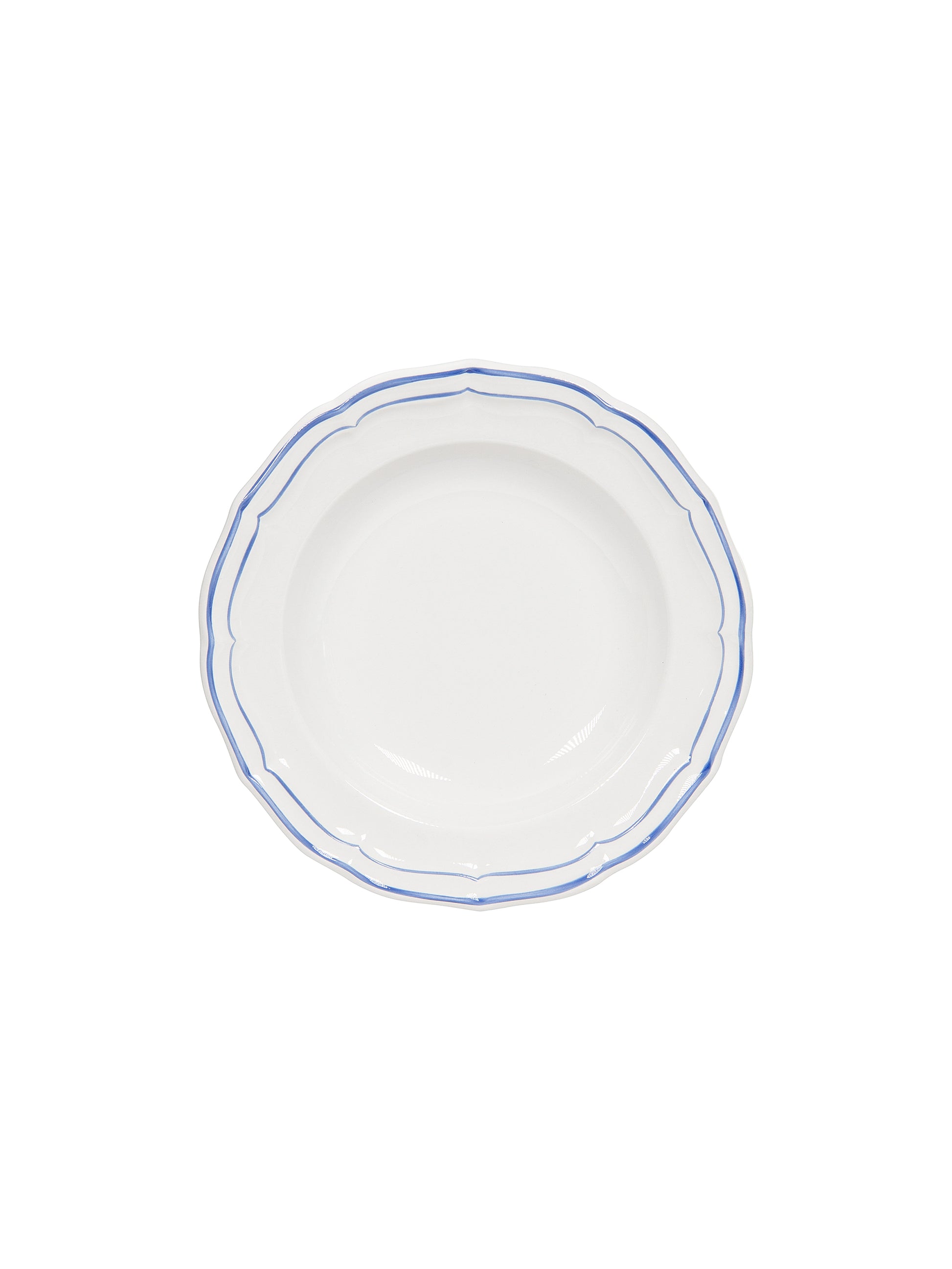 Gien Filet Bleu Soup Plate Plain Weston Table