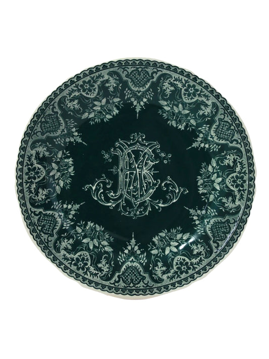 Gien Les Depareillees Monogram Plate Weston Table