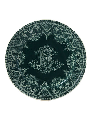  Gien Les Depareillees Monogram Plate Weston Table 