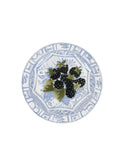 Gien Oiseau Bleu Fruits Canape Plate Blackberries Weston Table