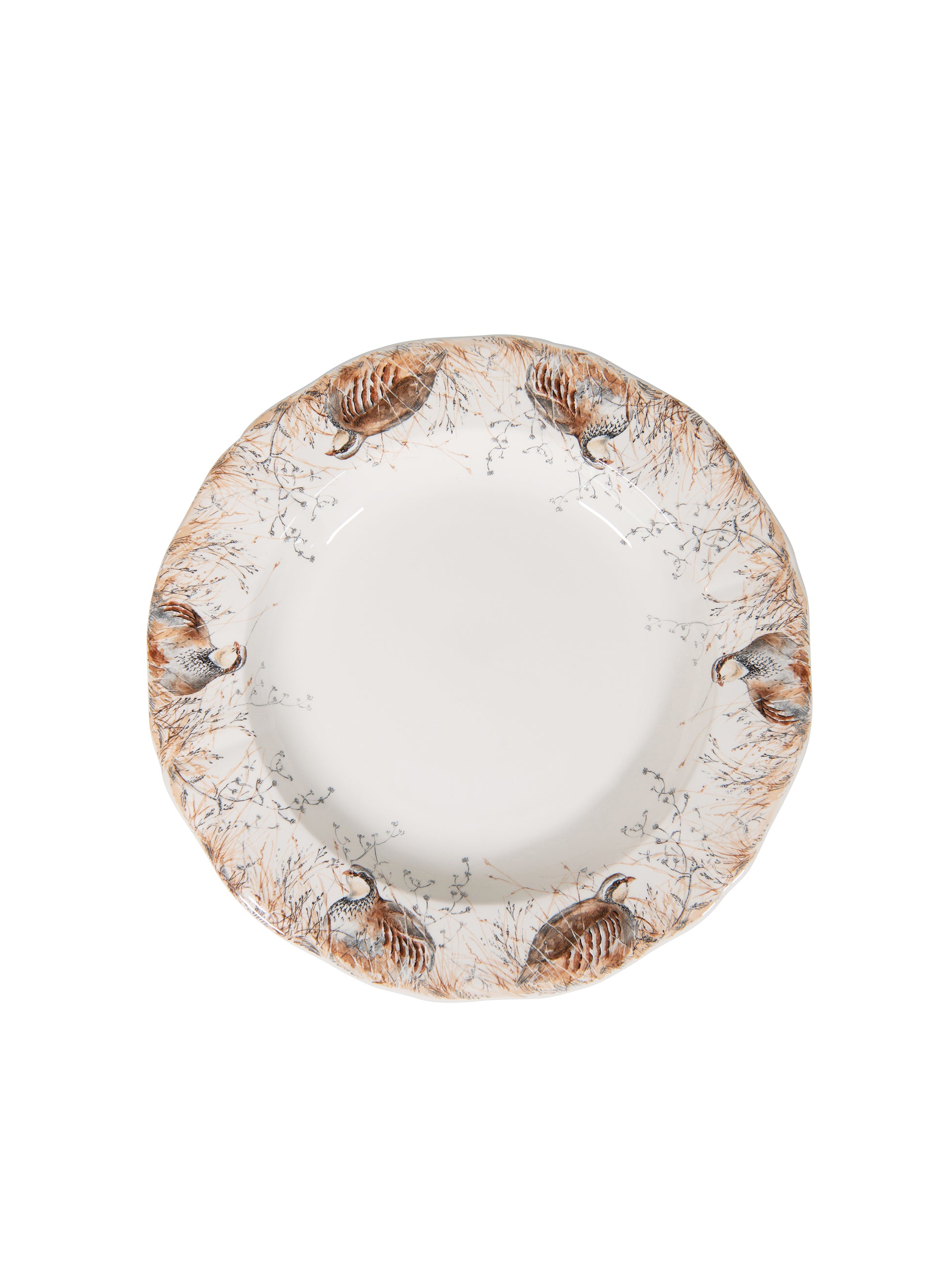 Gien Sologne Round Deep Dish Bird Weston Table