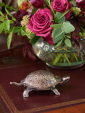 Vintage Grey & Co. Sterling Silver and Steel Tortoise Table Bell Weston Table