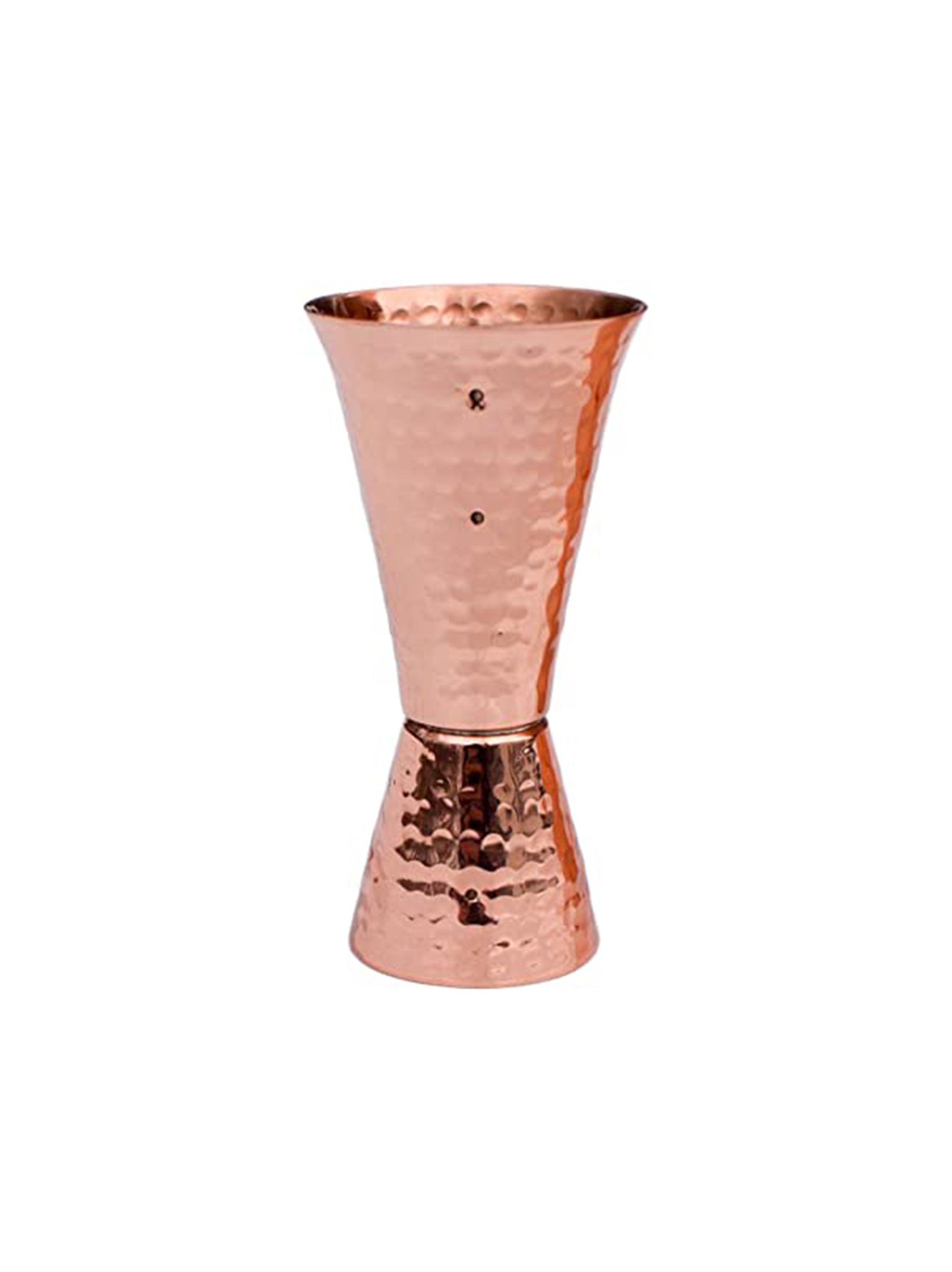 Premium Hammered Solid Copper Jigger Weston Table