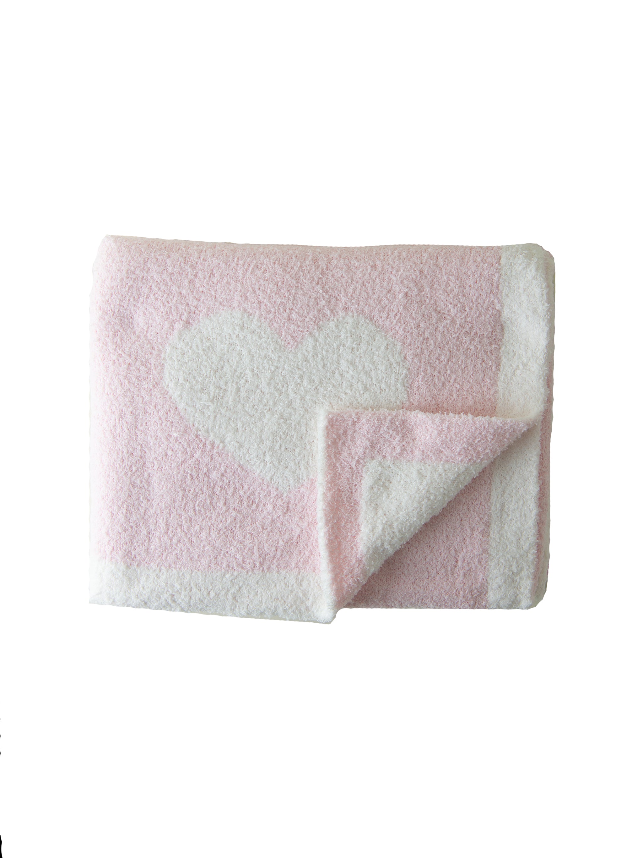 Pink heart baby discount blanket