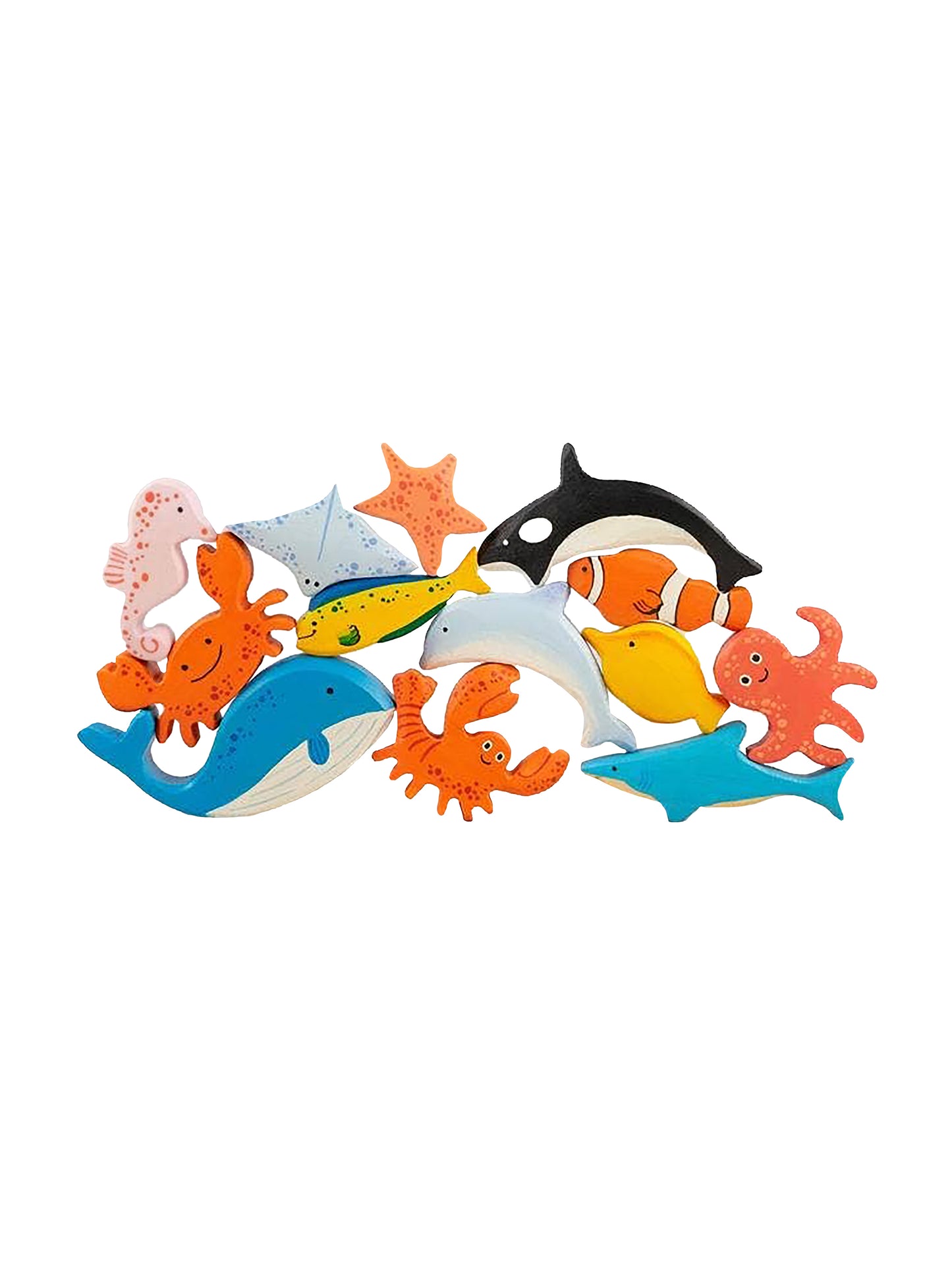 Heirloom Wooden Marine Creatures Stacking Puzzle Weston Table