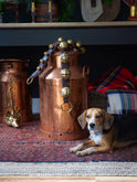 Heirloom Sleigh Bells with Brown Leather Straps Weston Table