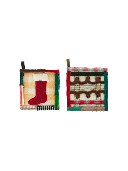 Holiday Wool Felt Pot Holders