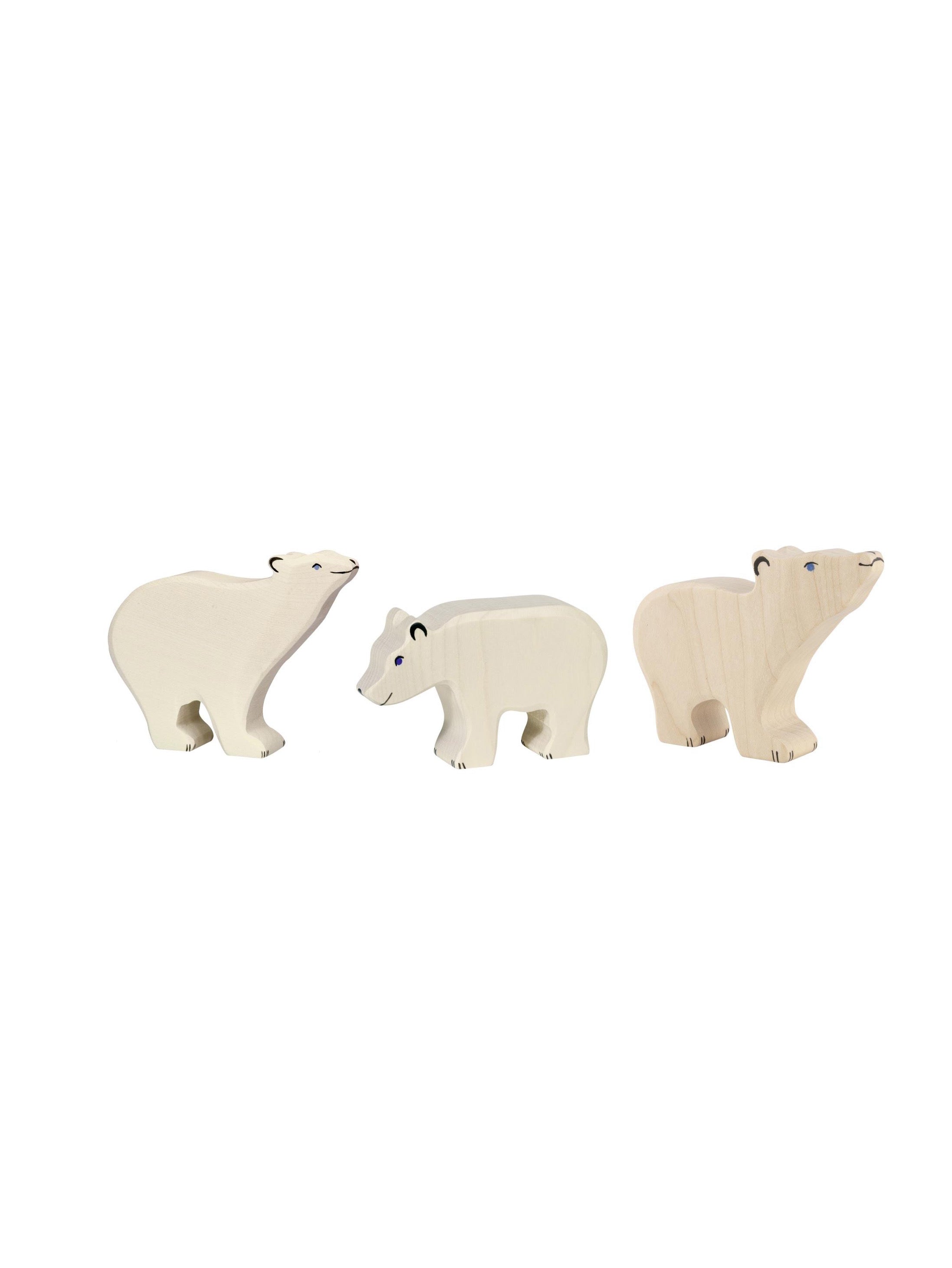 Holztiger-Wooden-Polar-Bears-