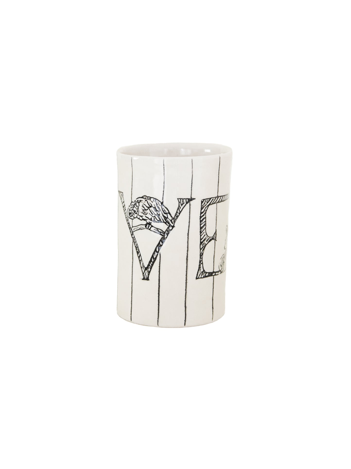 Hope + Mary Woodland Animal Love Cups Stripes Back Weston Table
