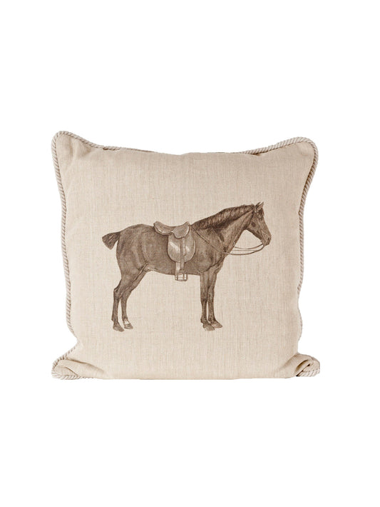 Horse and Saddle Down Pillow Weston Table