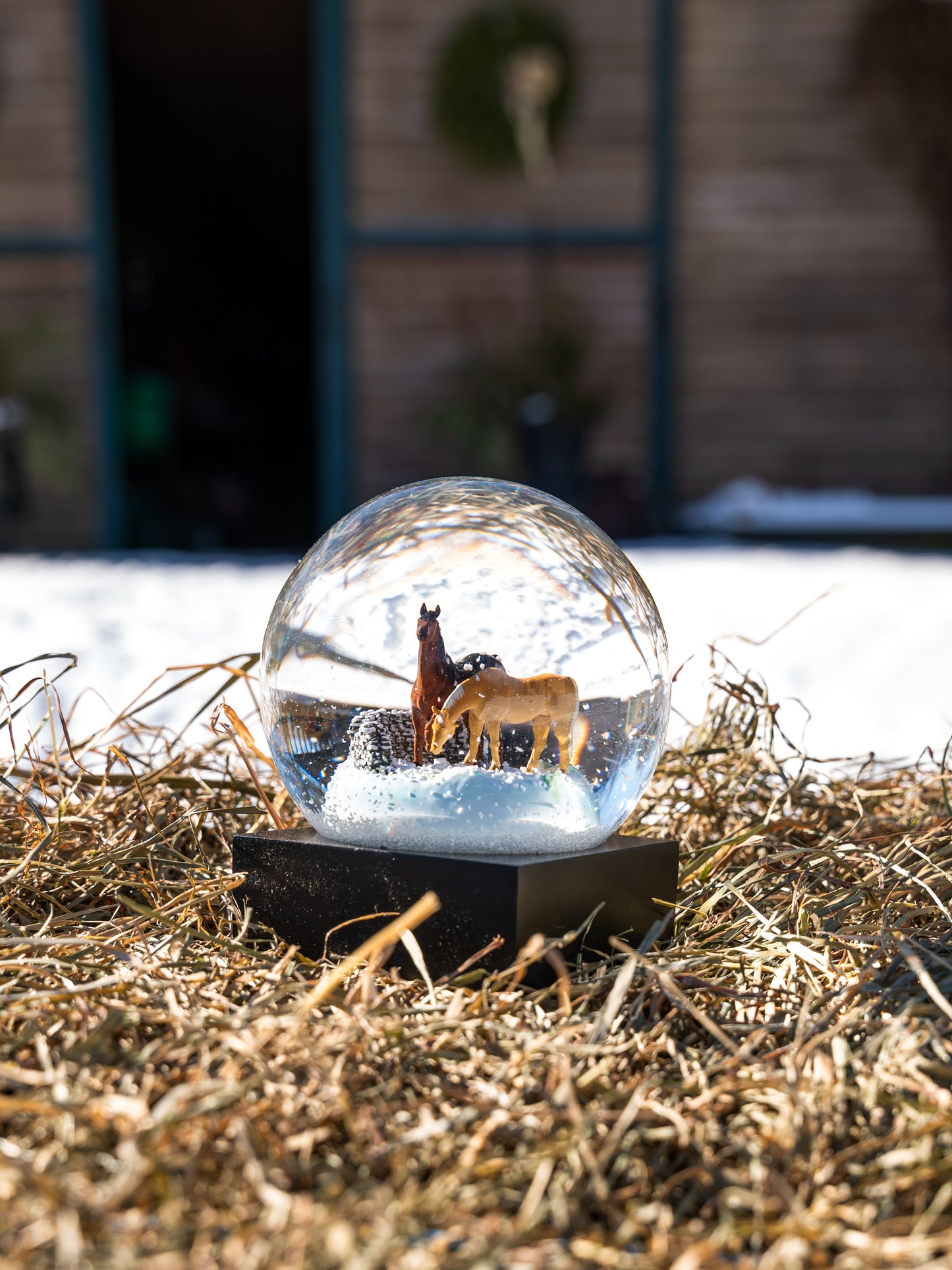 Horses Snow Globe Weston Table