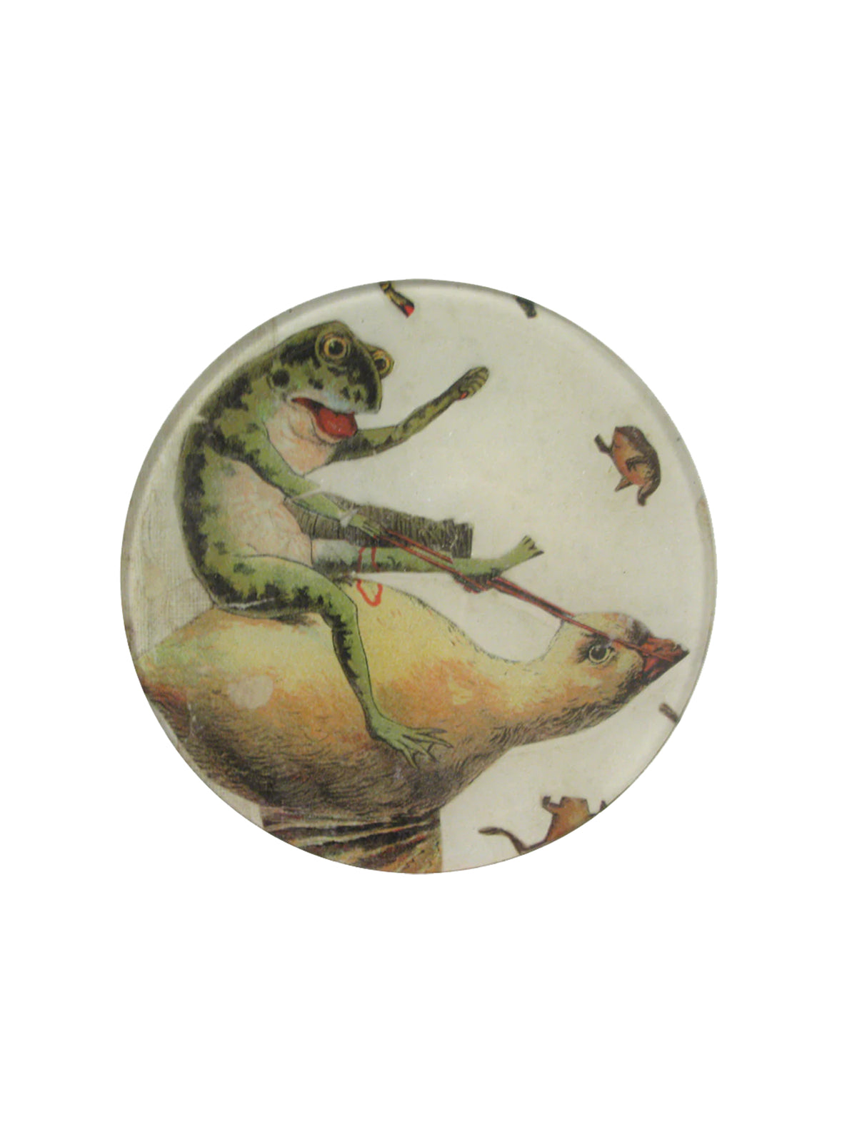John Derian Riding Frog Round Plate Weston Table