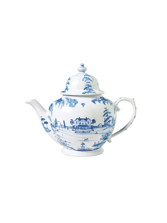 Juliska Country Estate Teapot Delft Blue Weston Table
