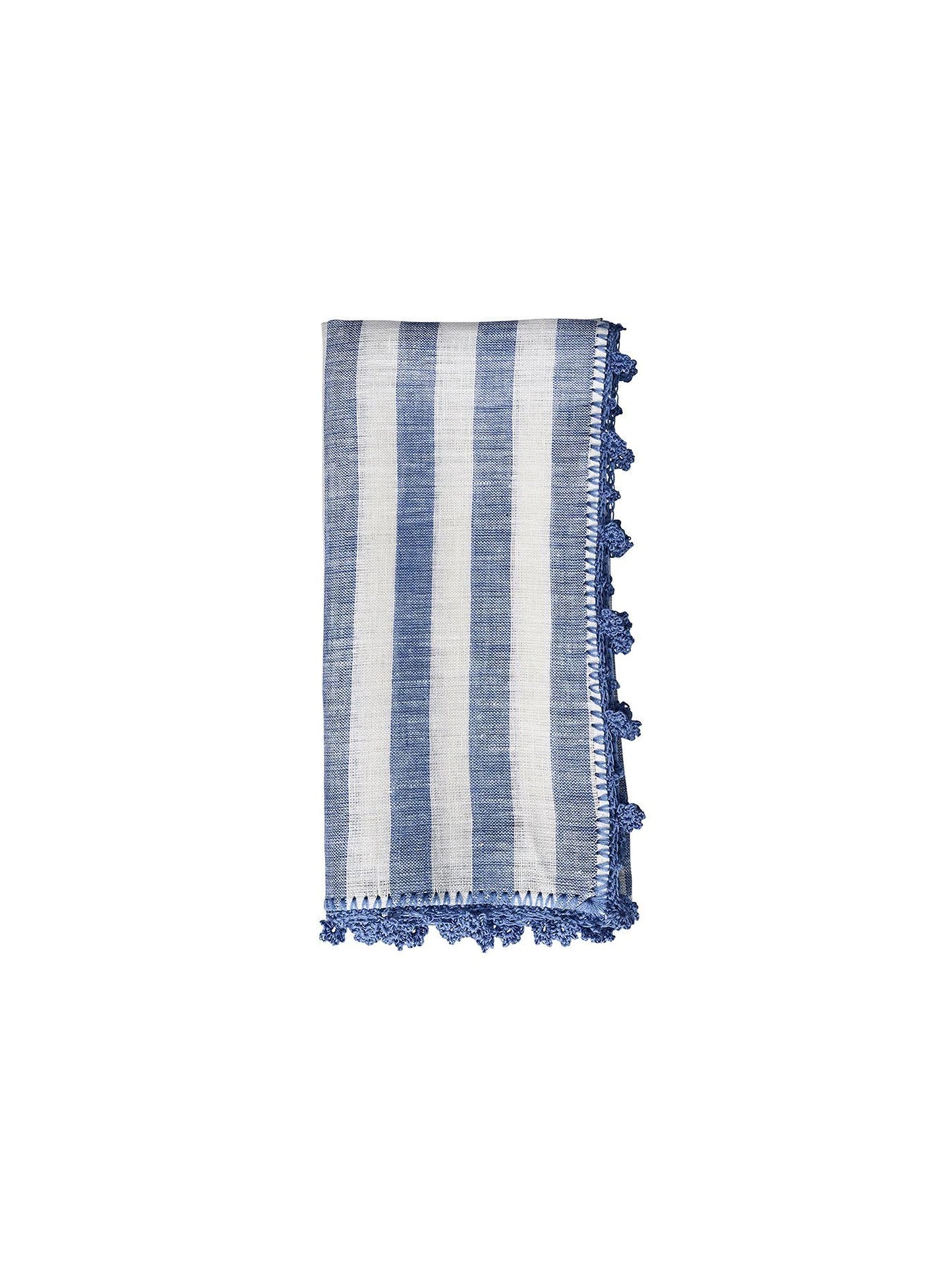 Kim Seybert Linea White and Blue Napkins Weston Table