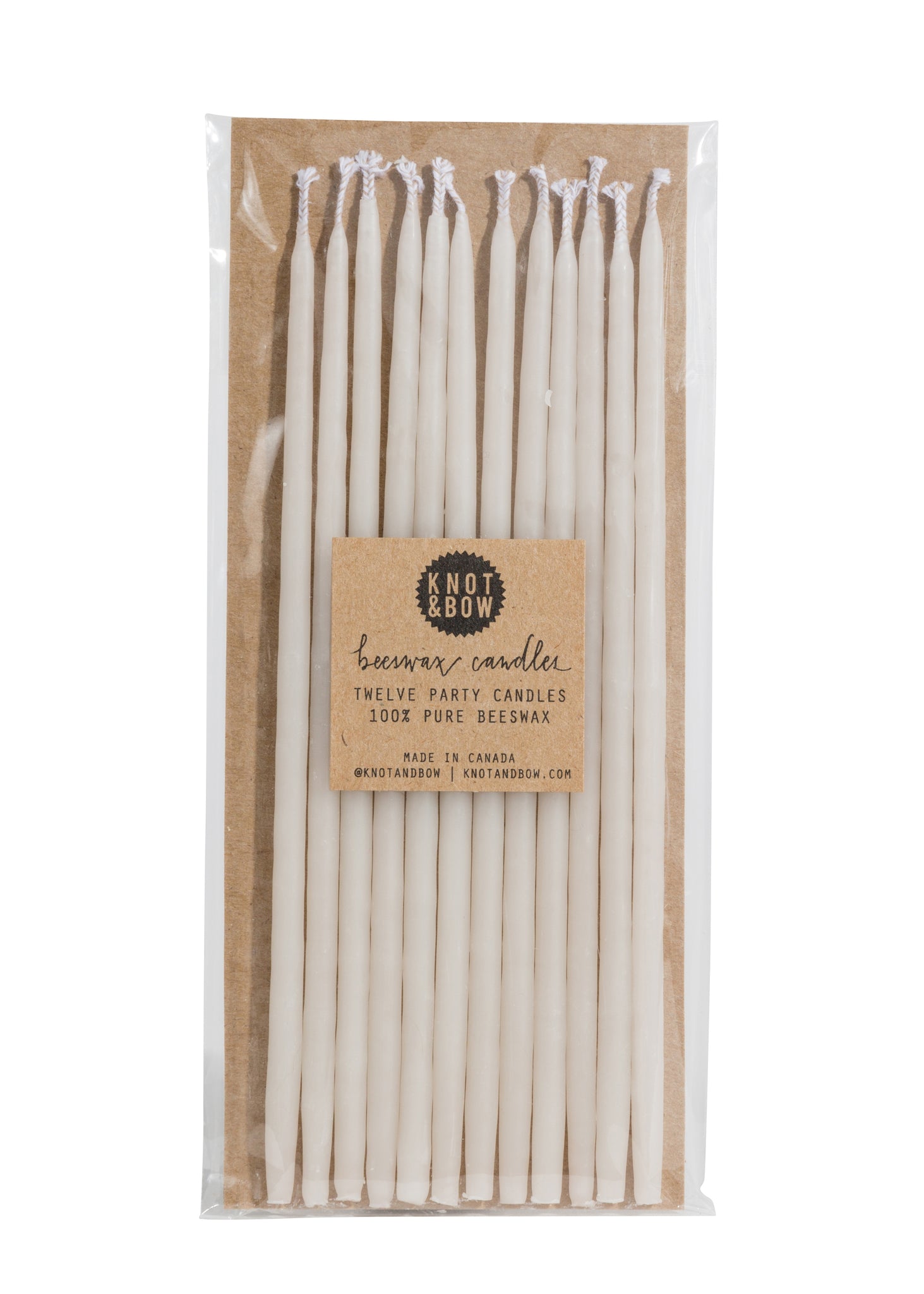 Knot & Bow Assorted Beeswax Party Candles