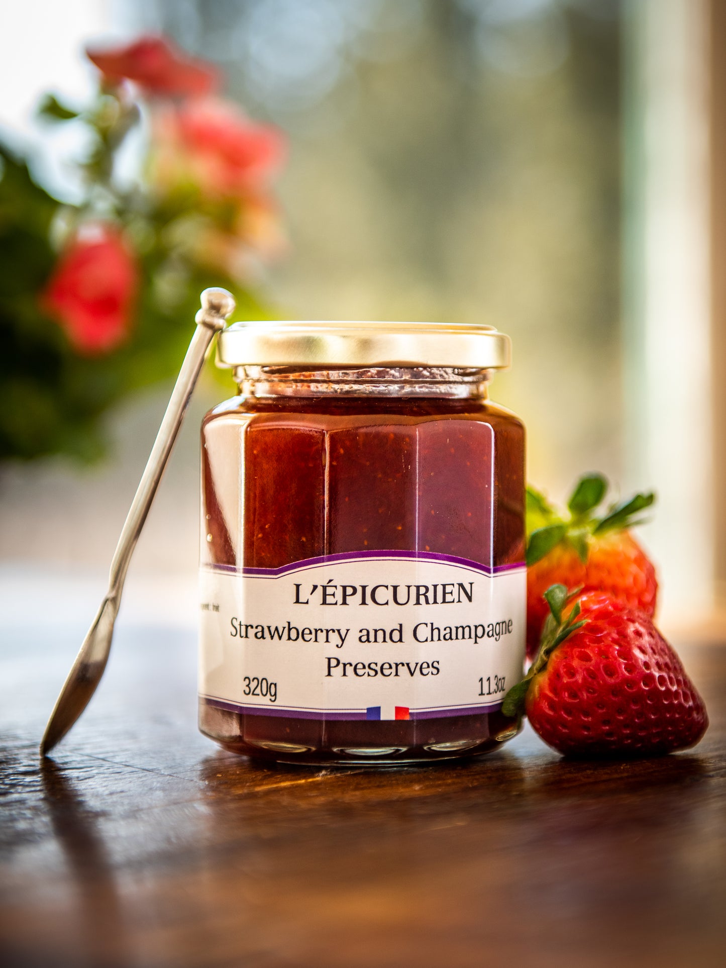 L'Epicurien Strawberry and Champagne Preserves Weston Table