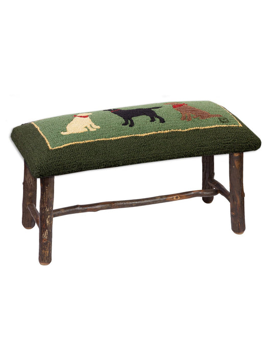 Lab Trio Hooked Wool Top Bench Weston Table