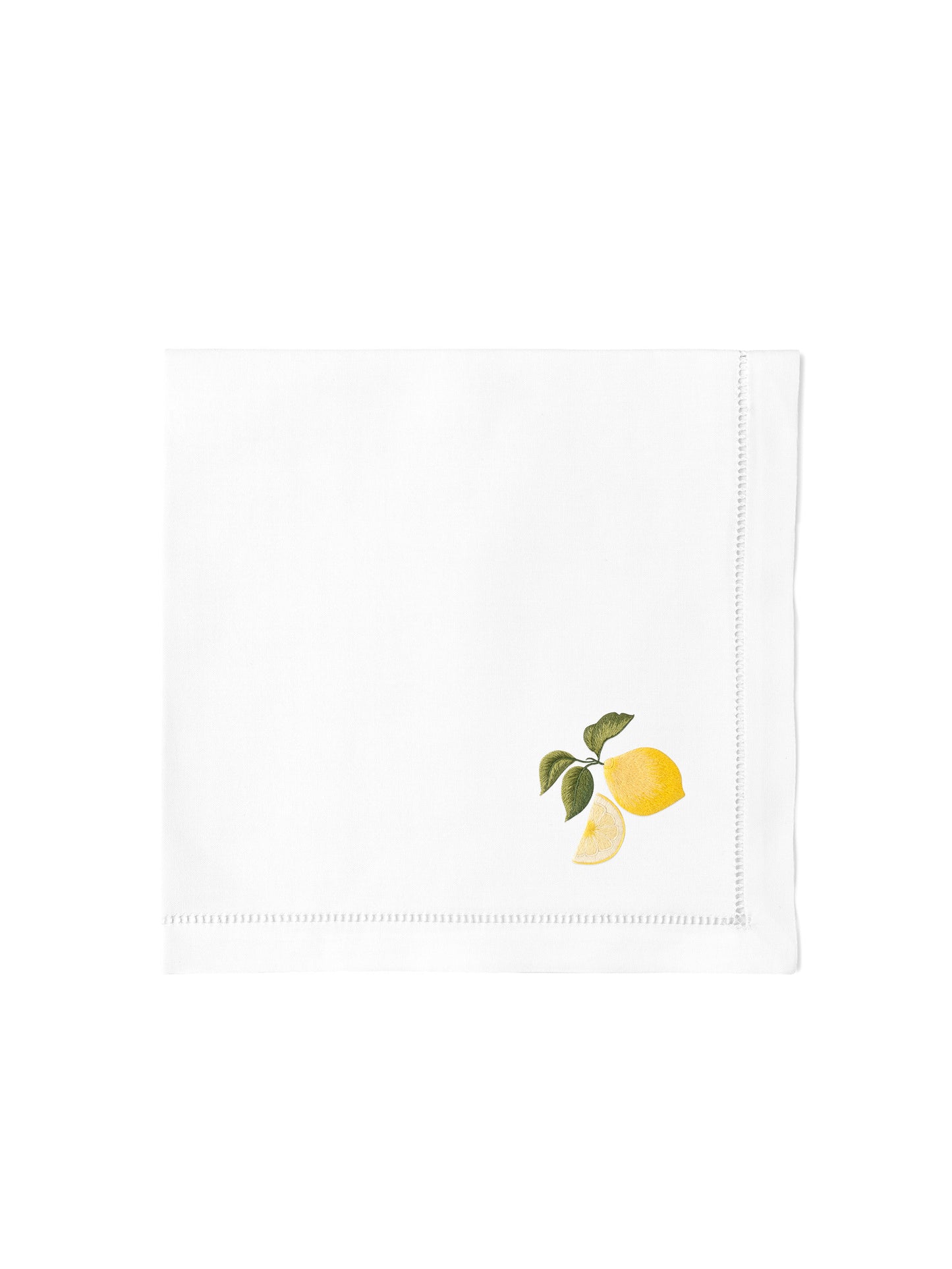 Embroidered Lemons Linen Collection