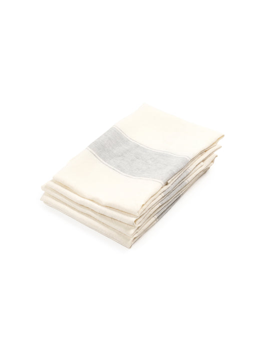 Libeco Ajaccio Tea Towel Black Weston Table