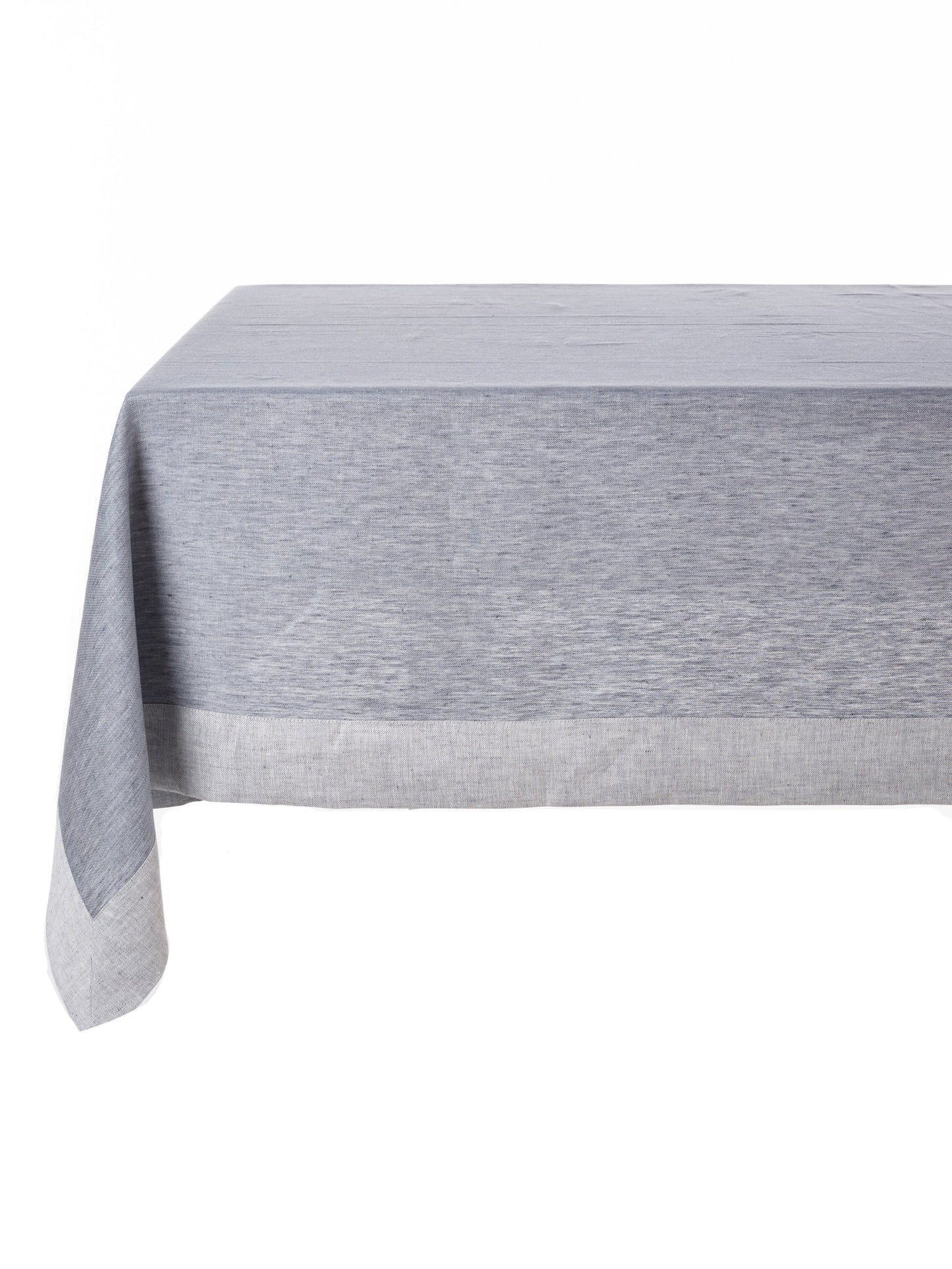 Libeco Frascati Gray Linen Collection Tablecloth Weston Table