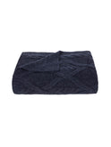 Luna Aran Throw Navy Weston Table 