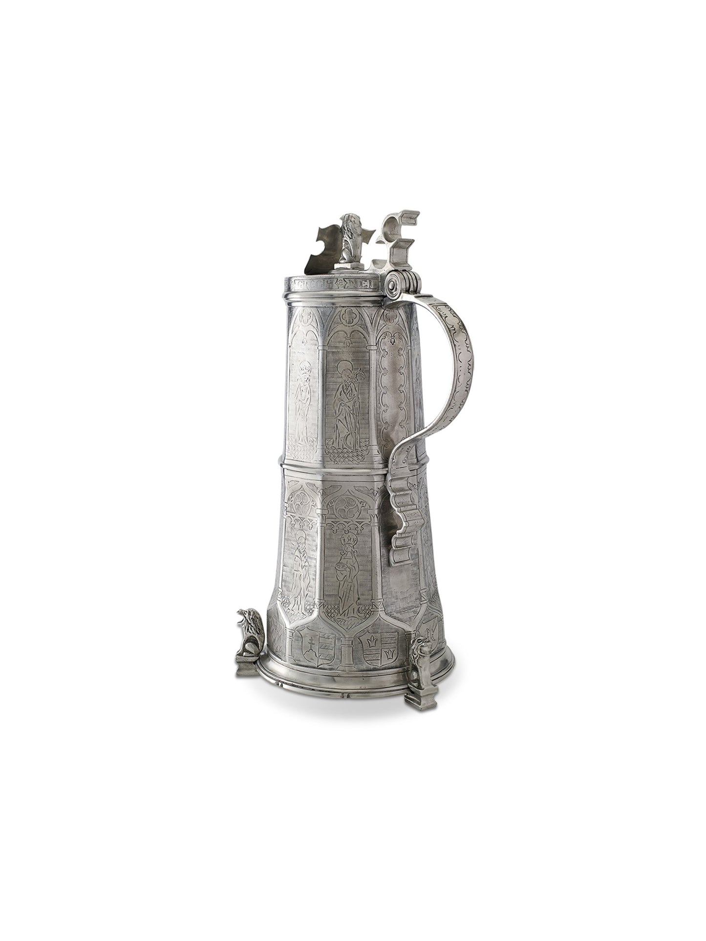MATCH Pewter Engraved Beer Stein Weston Table