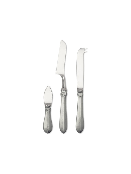MATCH Pewter 3 Piece Cheese Knife Set Weston Table