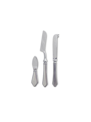  MATCH Pewter 3 Piece Cheese Knife Set Weston Table 