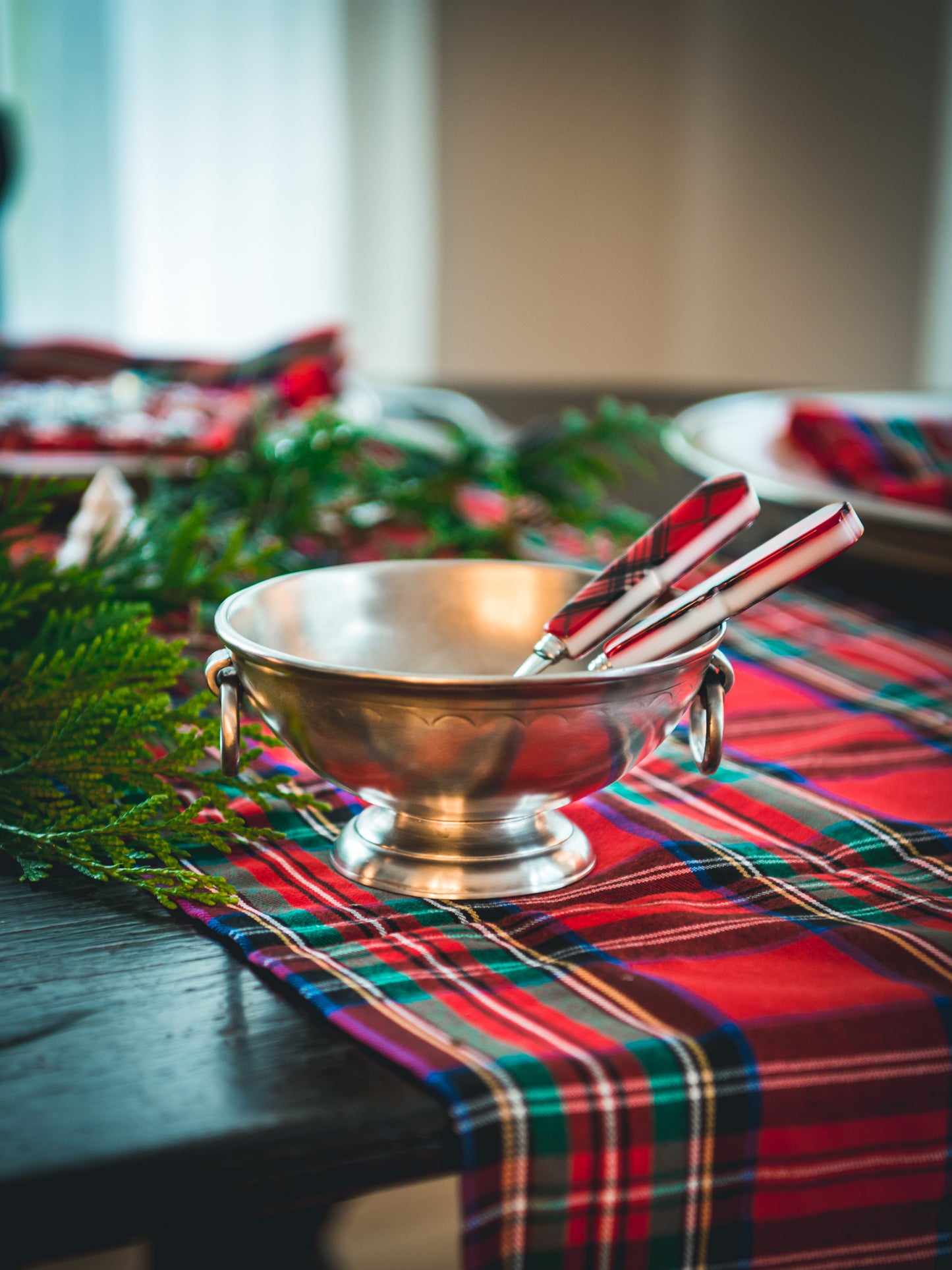 MATCH Pewter Deep Footed Bowl with Rings Weston Table