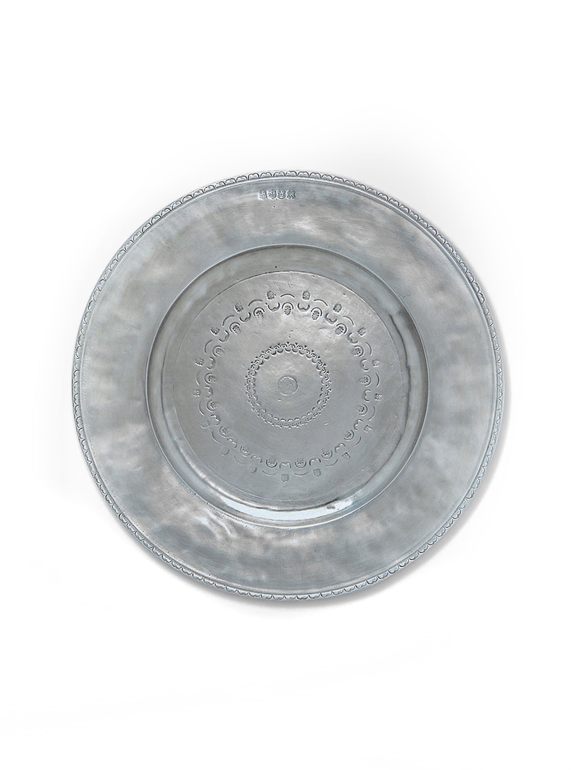 MATCH Pewter Engraved Round Platter Weston Table