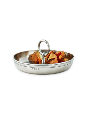  MATCH Pewter Fiesta Dish with Handle Weston Table 
