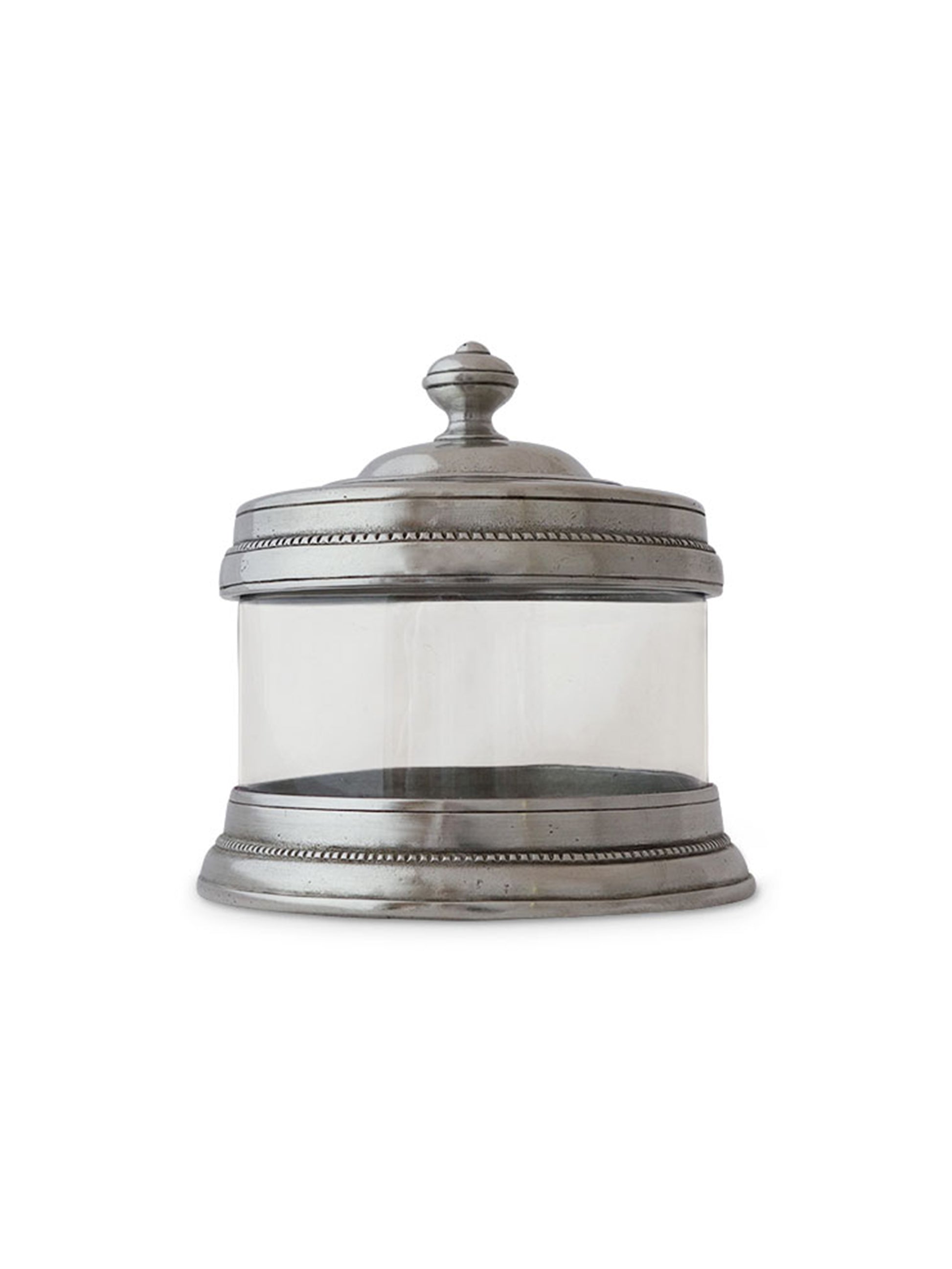 MATCH Pewter Glass Canister Petite Weston Table