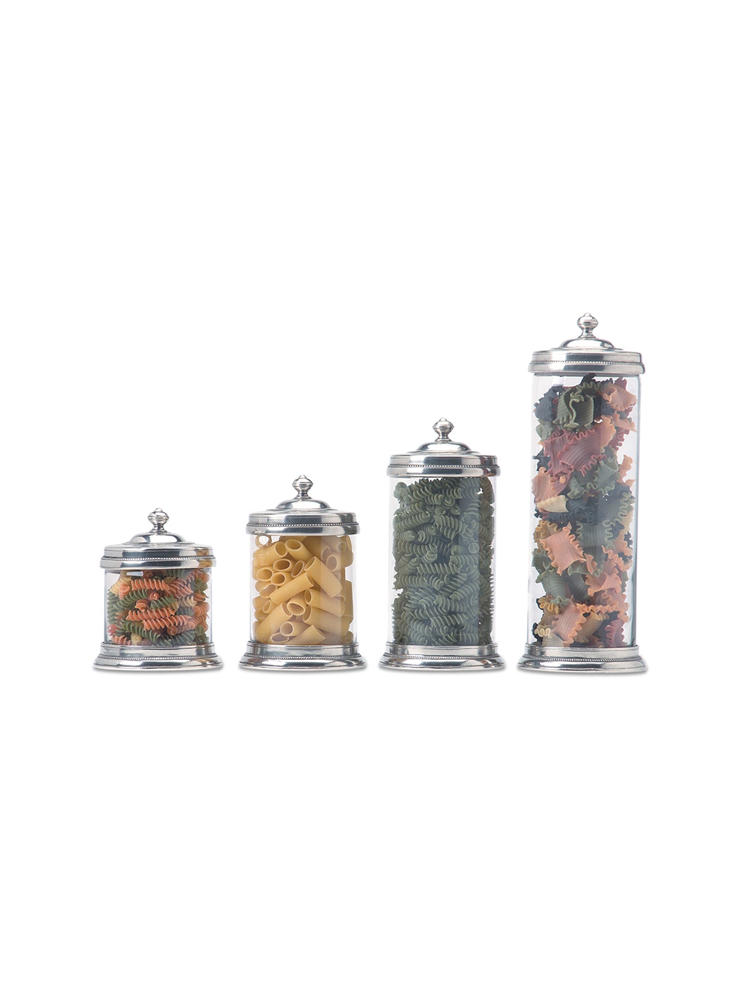MATCH Pewter Glass Canisters