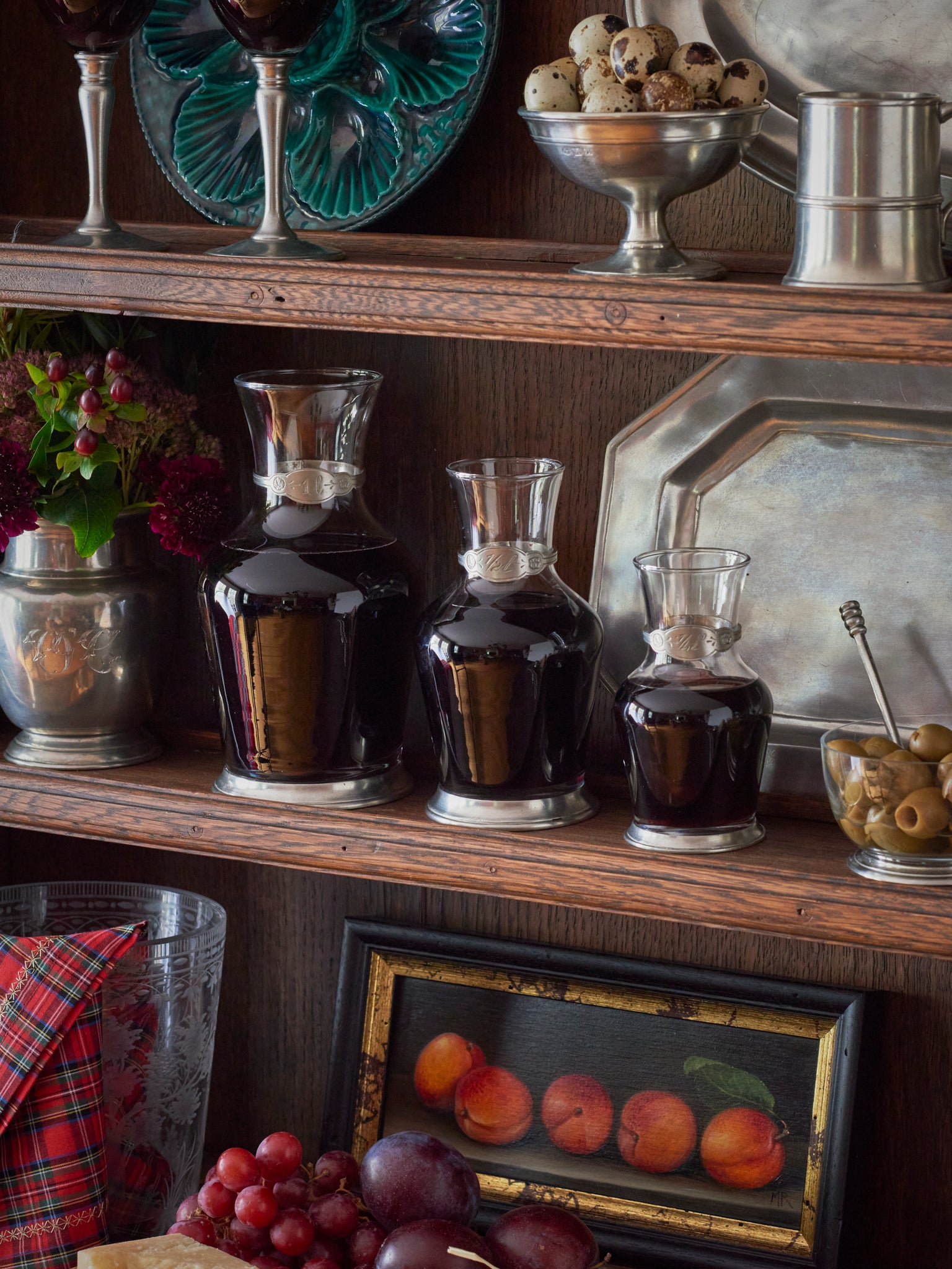 MATCH Pewter Glass Carafe Weston Table