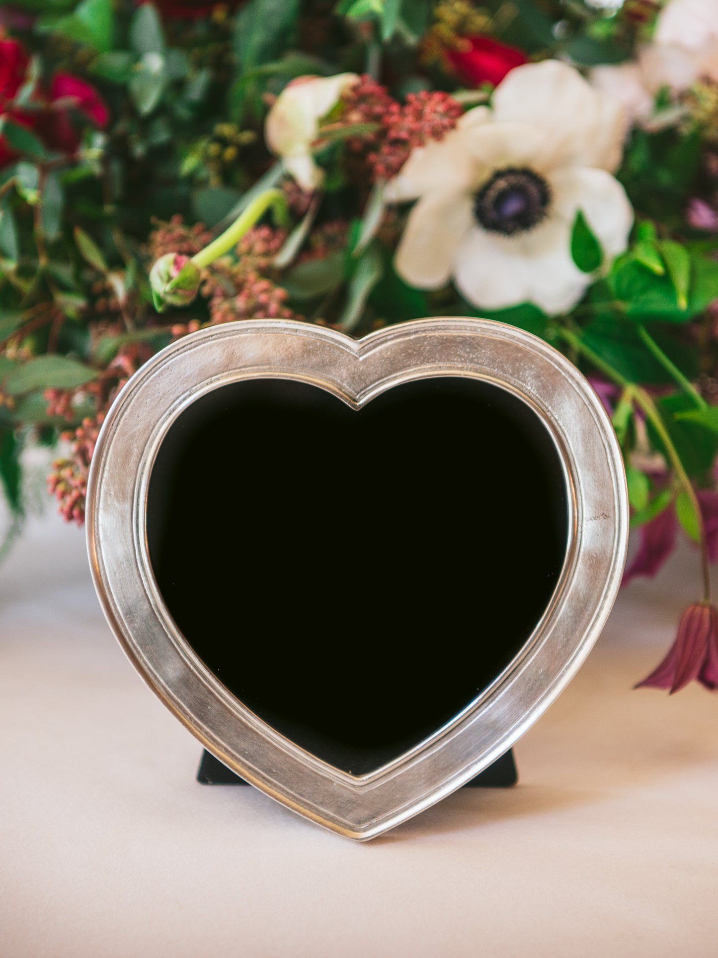 MATCH Pewter Heart Frame Weston Table