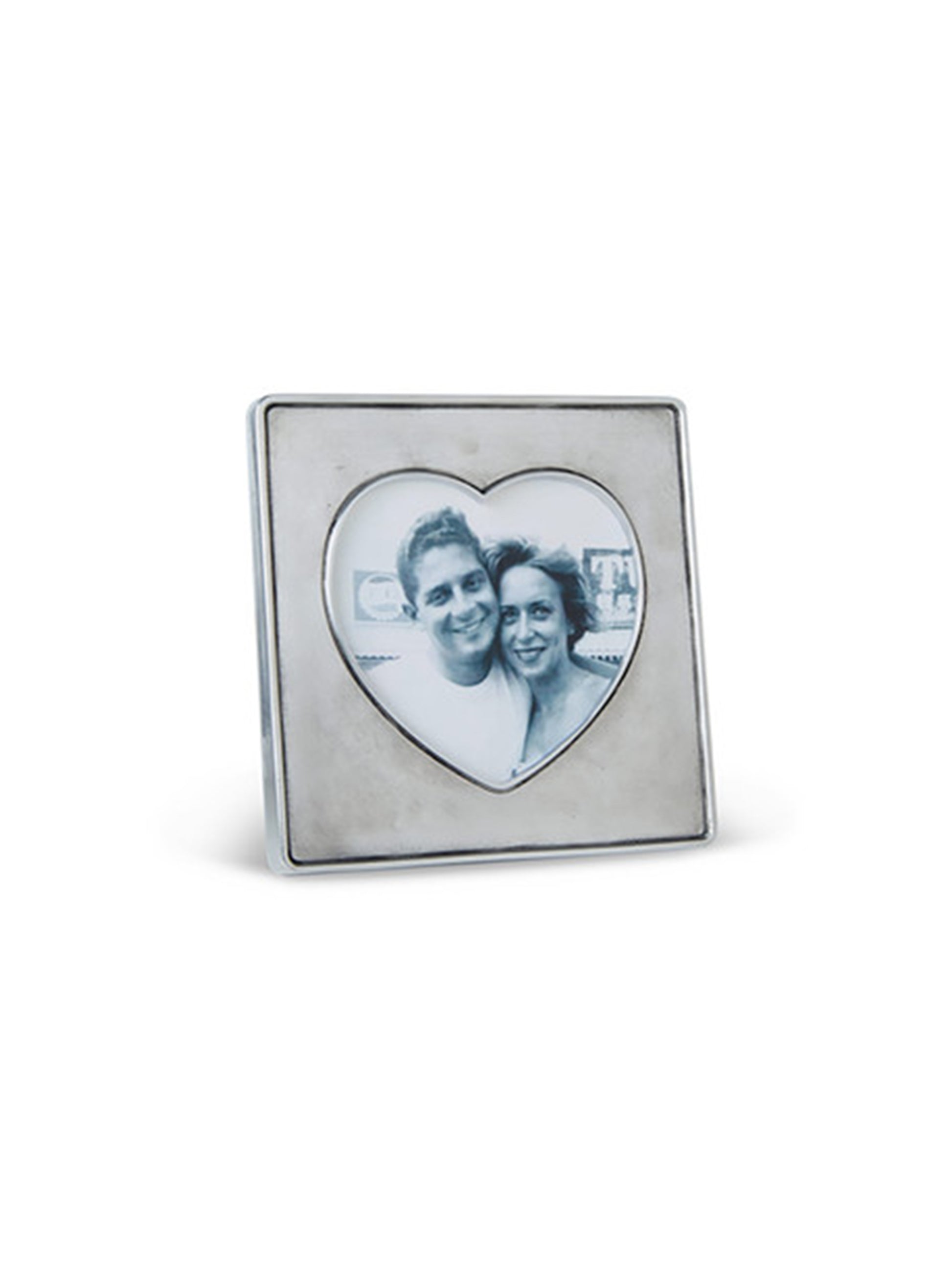 MATCH Pewter Heart in Square Frame Weston Table