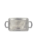 MATCH Pewter Lago Rectangular Tray with Handles Small 