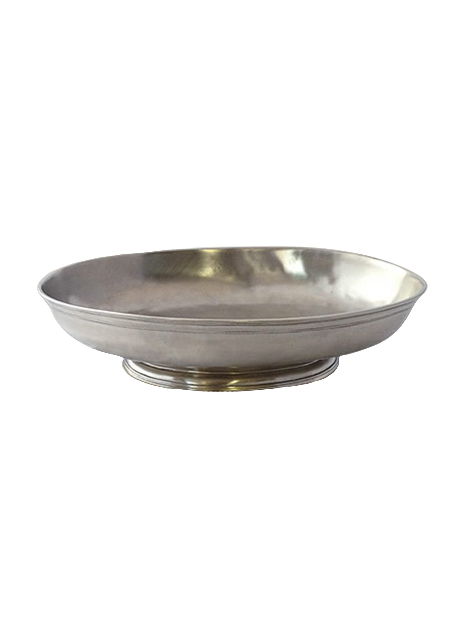 MATCH Pewter Low Footed Oval Centerpiece Weston Table